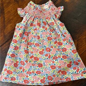 Baby Boden Floral Dress - Pink and Blue